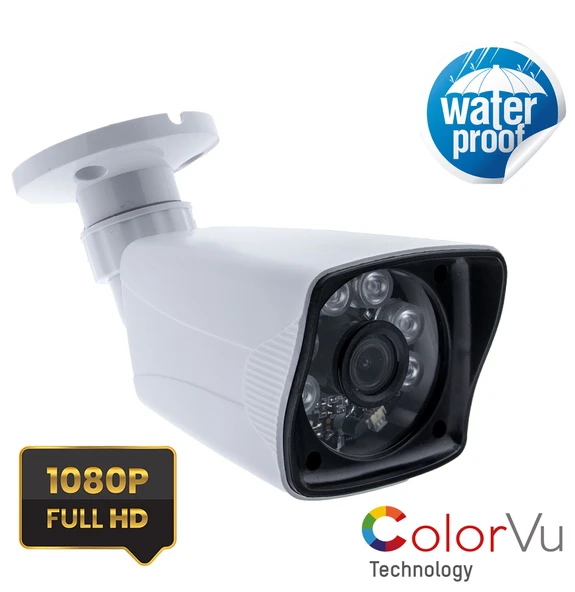 Kadraj 5MP Sony SecuLensli 1080P Full HD AHD 6 ATOM LED Güvenlik Kamerası - Plastik Kasa, Su Geçirmez ürün görseli 1