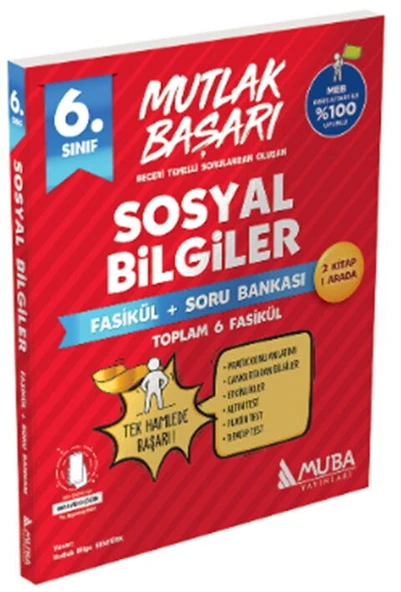 Muba Yayınları 6. Sınıf Sosyal Bilgiler Fasikül Soru Bankası ürün görseli 1