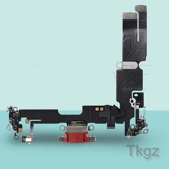 Apple İphone 14 PLUS Full Şarj Soketi Filmi FLEX Orjinal (KIRMIZI) ürün görseli 1