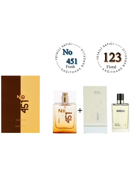 No:451 + 123 Unisex / Kadın Parfüm Edp  Fresh / Floral - Mnms451123 ürün görseli 1