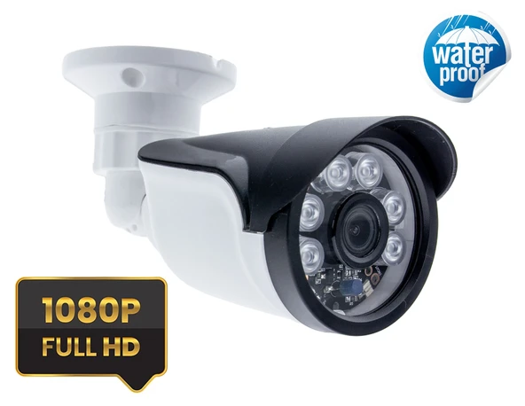 Kadraj 5mp Sony SecuLensli 1080p 6 Atom Led Gece Görüşlü Su Geçirmez Plastik Kasa Fullhd Güvenlik Kamerası ürün görseli 1