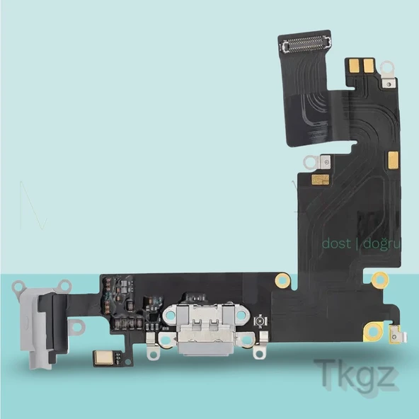 Apple İphone 6 PLUS Full Şarj Soketi Filmi FLEX Orjinal (GÜMÜŞ) ürün görseli 1
