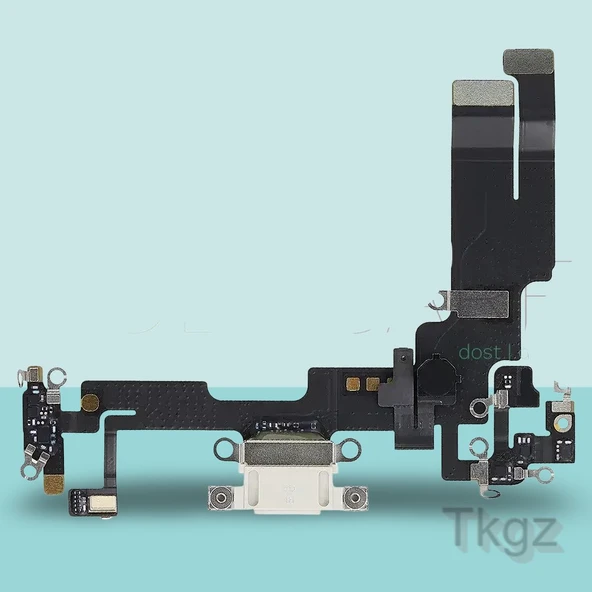 Apple İphone 14 Full Şarj Soketi Filmi FLEX Orjinal (BEYAZ) ürün görseli 1