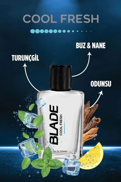 BLADE COOL FRESH DEODORANT 150 ML & PARFÜM 70 ML SET - Resim 2