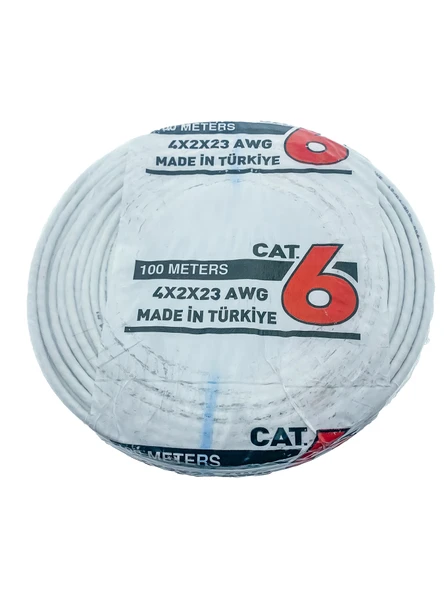 4X2X23 CAT6 Ethernet Kablosu - 100 Metre | Yüksek Hızlı Ağ Bağlantısı ürün görseli 1