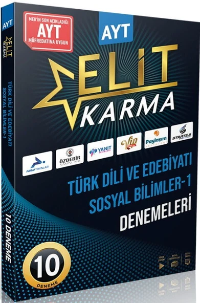 Paraf Yayınları AYT Türk Dili ve Edebiyatı Sosyal Bilimler-1 Elit Karma 10 Deneme ürün görseli 1