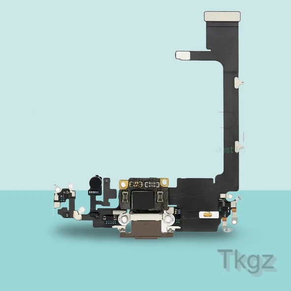 Apple İphone 11 PRO Full Şarj Soketi Filmi FLEX Orjinal (GOLD) ürün görseli 1
