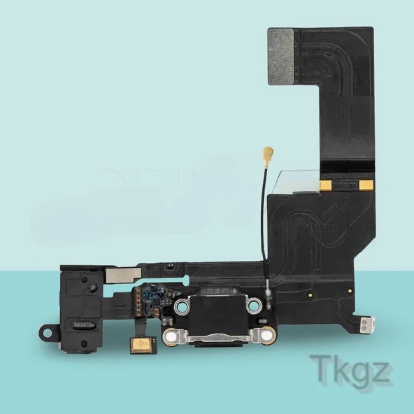 Apple İphone 5SE Full Şarj Soketi Filmi FLEX Orjinal (SİYAH) ürün görseli 1