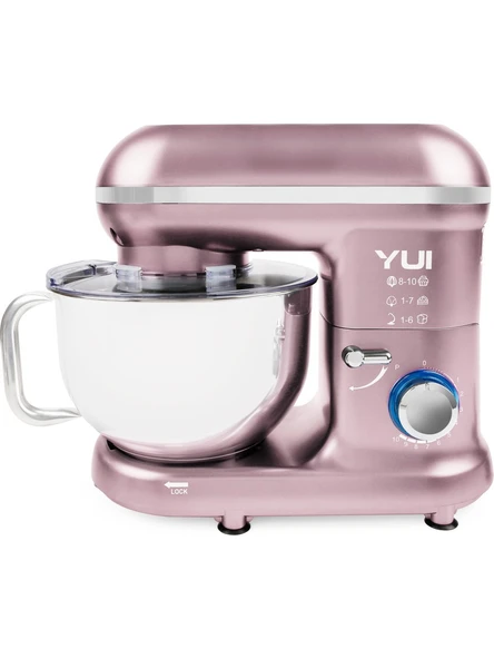 Yui M108 Easy Chef 1300 W 5 lt Pembe Stand Mikser ürün görseli 1