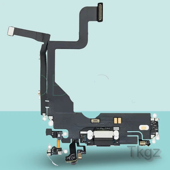 Apple İphone 13 PRO Full Şarj Soketi Filmi FLEX Orjinal (SİYAH) ürün görseli 1