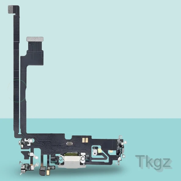 Apple İphone 12 PRO MAX Full Şarj Soketi Filmi FLEX Orjinal (GÜMÜŞ) ürün görseli 1