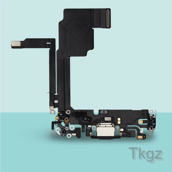 Apple İphone 15 PRO Full Şarj Soketi Filmi FLEX Orjinal (SİYAH) ürün görseli 1