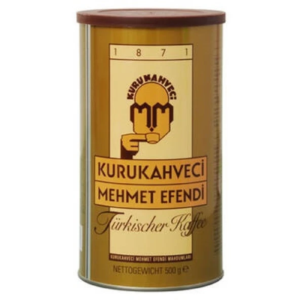 MEHMET EFENDİ TÜRK KAHVESİ 500 GR TENEKE KUTU ürün görseli 1