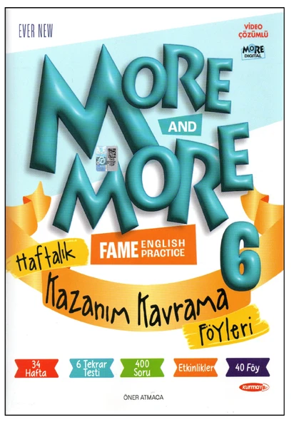 Kurmay 6. SINIF More and More Haftalık Kazanım Kavrama Föyleri ürün görseli 1