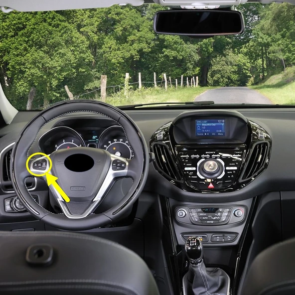 Ford B-Max 2012-2017 Direksiyon Sol Ses Tuşları AV1T14K147AA ürün görseli 1