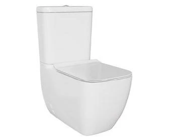 VitrA S25 Square DTD Kanalsız Tkm Klozet,  Rezervuar, İç Takım ve Yavaş Kapanan Kapak (9893L003-7201) ürün görseli 1