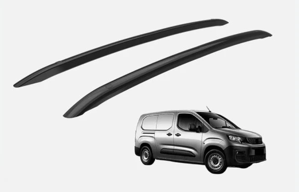 Peugeot Rifter 2019+ Uyumlu Tavana Yapışık Siyah Tavan Çıtası ürün görseli 1