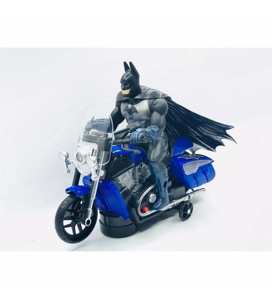Batman Motor Işıklı Sesli Çarp Dön Oyuncak Motor Süper Kahramanlar ürün görseli 1