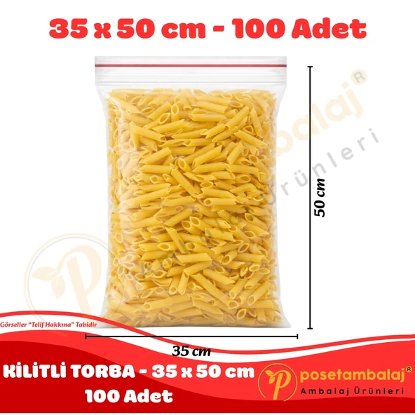35x50 cm. Kilitli Torba (100 Adet) - Resim 3