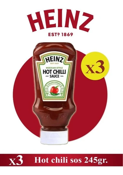 Heinz Hot Chilli Acı Sos 245 Gr x 3 Adet ürün görseli 1