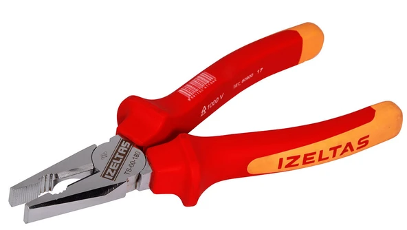 İzeltaş 1000V İzoleli Elektrikçi Kombine Pense 180mm ürün görseli 1