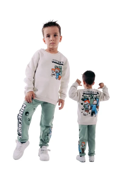 Erkek Çocuk Baskılı 3/10 Yaş Eşofman Takımı ürün görseli 1