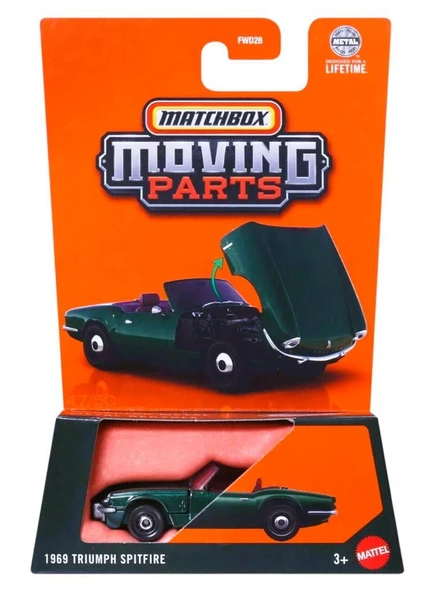 Matchbox 2025 1:64 Arabalar 1969 TRIUMPH SPITFIRE JBW99 ürün görseli 1