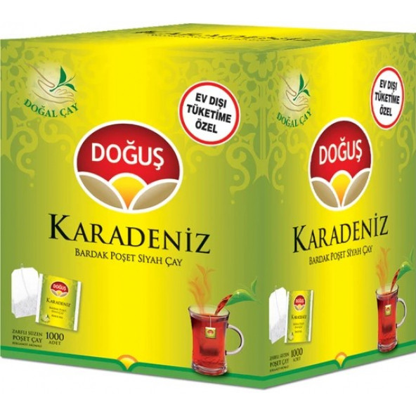 Doğuş Karadeniz Bardak Poşet Çay 1000'li ürün görseli 1