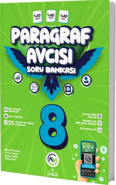 8. Sınıf Paragraf Avcısı Soru Bankası Av Yayınları ürün görseli 1
