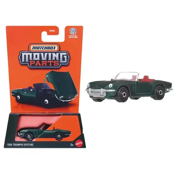 Matchbox 2025 1:64 Arabalar 1969 TRIUMPH SPITFIRE JBW99 - Resim 3