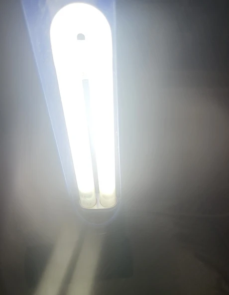 Masa lambası florasanli sağlam eski tip ürün görseli 1