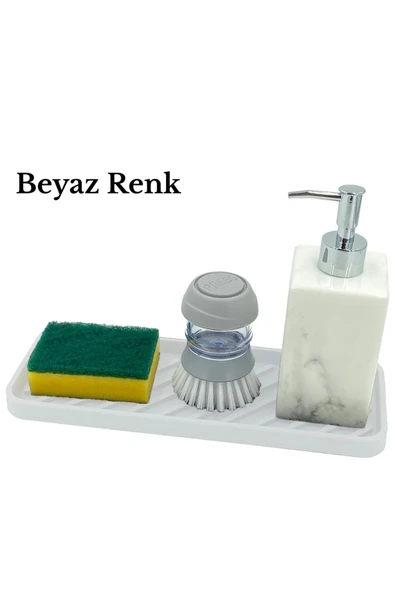 TİNEKE  Silikon Yağdanlık Yağlık Standı Altlık ,çok Amaçlı Organizer Sunumluk ,sabunluk Altlığı 1 ADET BEYAZ ürün görseli 1
