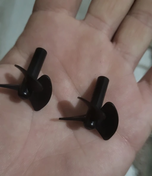 Rc tekne yedek parça pervane 2.5 cm çift sağ'sol ürün görseli 1