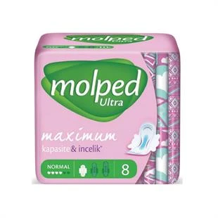 Molped Ultra Kuruluk Normal Hijyenik Ped 8'li ürün görseli 1