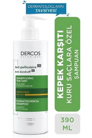 Vichy Dercos Anti-Dandruff Şampuan Kuru Saçlar için Kepek Karşıtı 390 ml ürün görseli 1