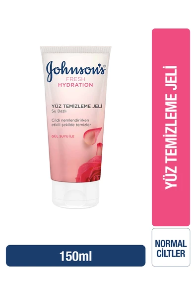Johnsons Fresh Hydration Su Bazlı Yüz Temizleme Jeli Gül Özlü 150 Ml ürün görseli 1