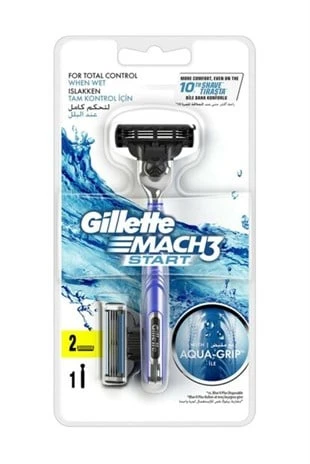 Gillette Mach 3 Start Aqua Tıraş Bıçağı + Yedek Bıçak 2'li ürün görseli 1