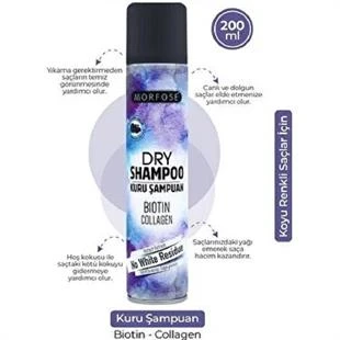 Morfose Kuru Şampuan Koyu Renkli Saçlar 200 ml ürün görseli 1