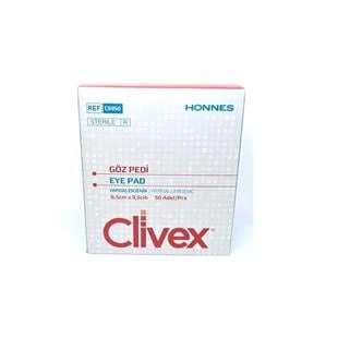 Clivex Yetişkin Hipoalerjenik Göz Pedi 6,5 x 9,5cm 50'li ürün görseli 1