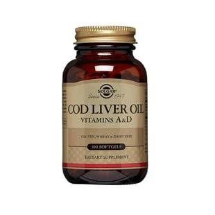 Solgar Cod Liver Oil 100 Kapsül ürün görseli 1