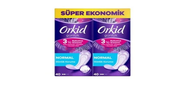 Orkid Süper Ekonomik Normal Günlük Koruma 80 Adet ürün görseli 1