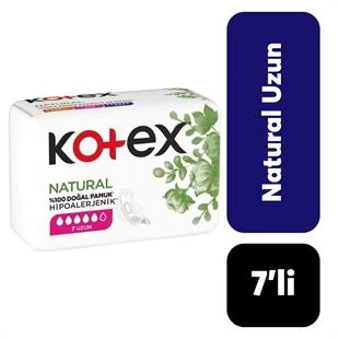 Kotex Natural Uzun 7'li ürün görseli 1