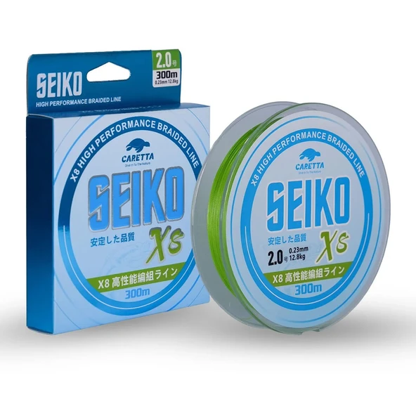 Caretta Seiko 8x 300m Açık Yeşil Örgü Misina  0,14mm - 6.3kg ürün görseli 1