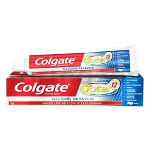 Colgate Total 12 Gelişmiş Beyazlık Diş Macunu 75 ml ürün görseli 1