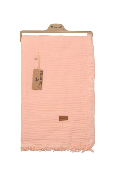 Caramell Müslin Battaniye (MUSLİN BLANKET) 120x120 Somon Pembe CRML.SPMB.1308 ürün görseli 1