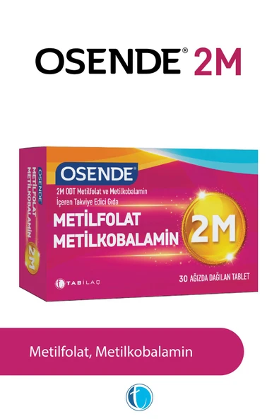 2M 30 Dilaltı Tablet Vitamin B12 (Metilkobalamin) Folik Asit (Metilfolat) ürün görseli 1