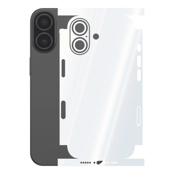 Iphone 17 5G ile Uyumlu Arka Kaplama 360  Şeffaf ürün görseli 1