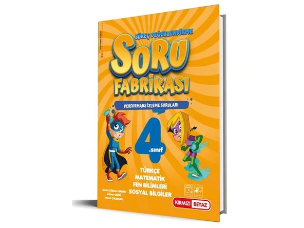 Kırmızı Beyaz 4.Sınıf Süreç Değerlendirme Soru Fabrikası Tüm Dersler Yeni ürün görseli 1
