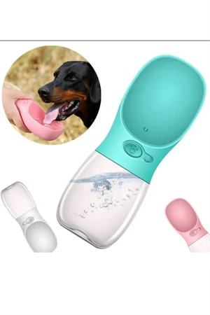 Taşınabilir Köpek Su Şişesi – Dökülme Önleyici Kapaklı, Saplı Seyahat Dostu Evcil Hayvan Su Kabı, Karışık Renk (Stok Durumuna Göre) ürün görseli 1