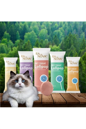 5'li Malt Destekli Kedi Lolipop'u Kedi Ödülü Kedi Vitamini Hediyeli ürün ürün görseli 1